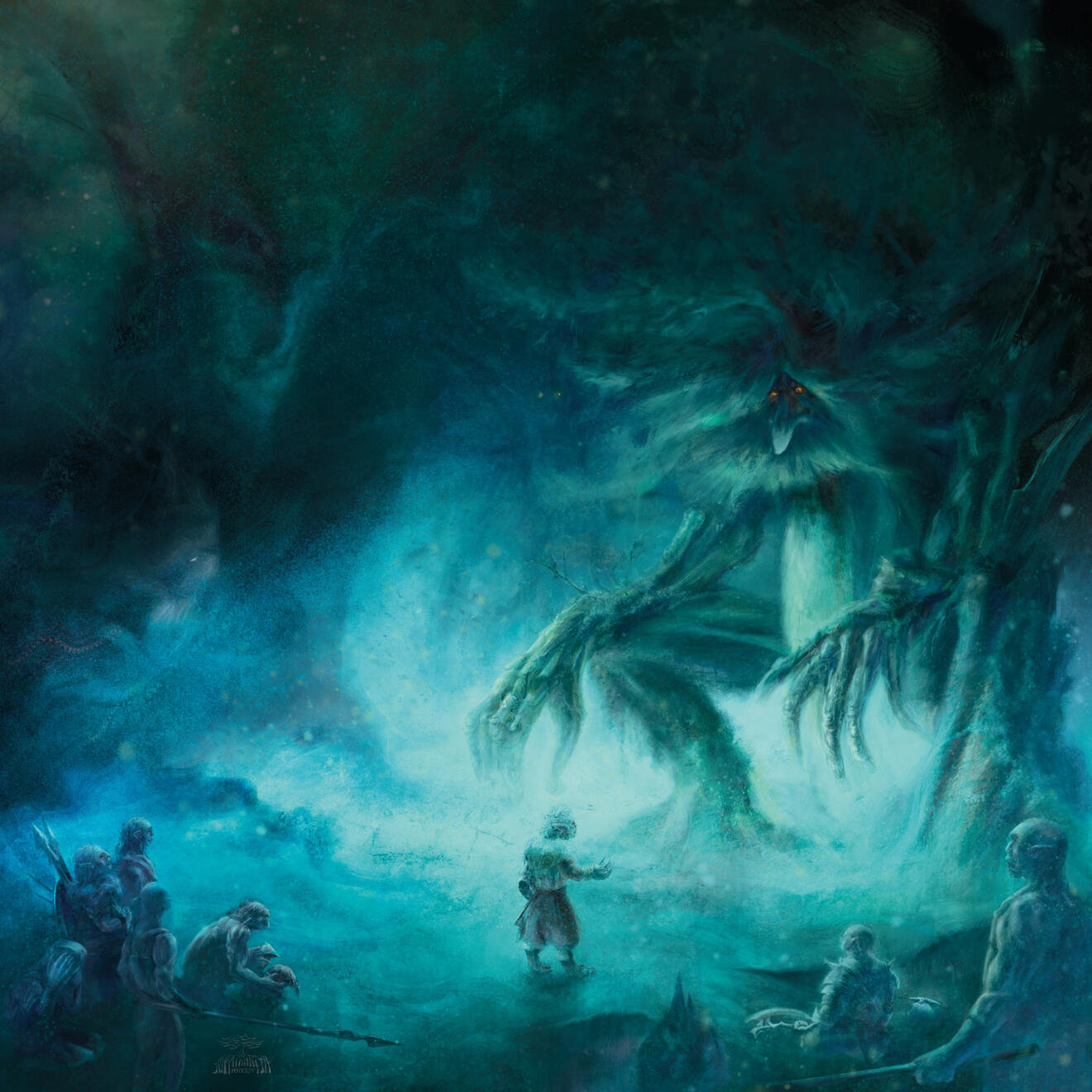 Je te salue, Forêt millénaire…, 2024. Peinture numérique.