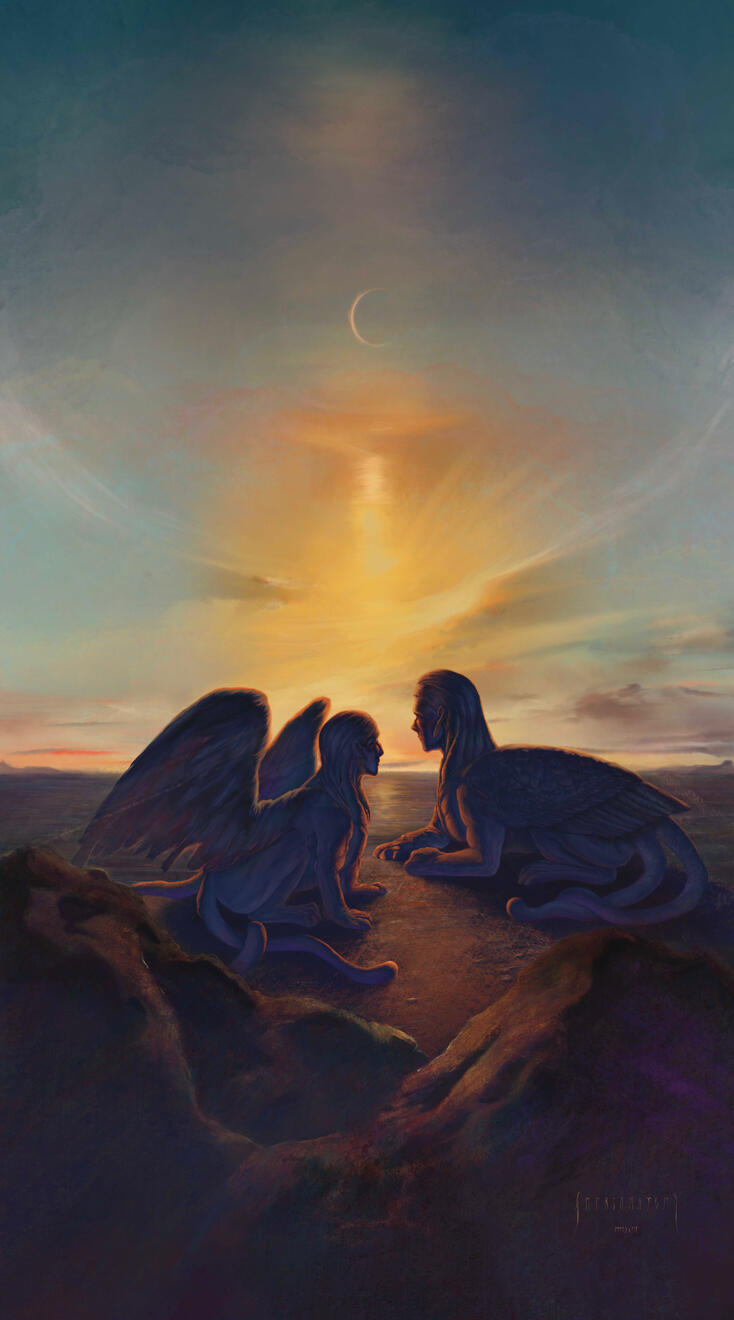 Âme sœur spirituelle, 2023. Peinture numérique.
